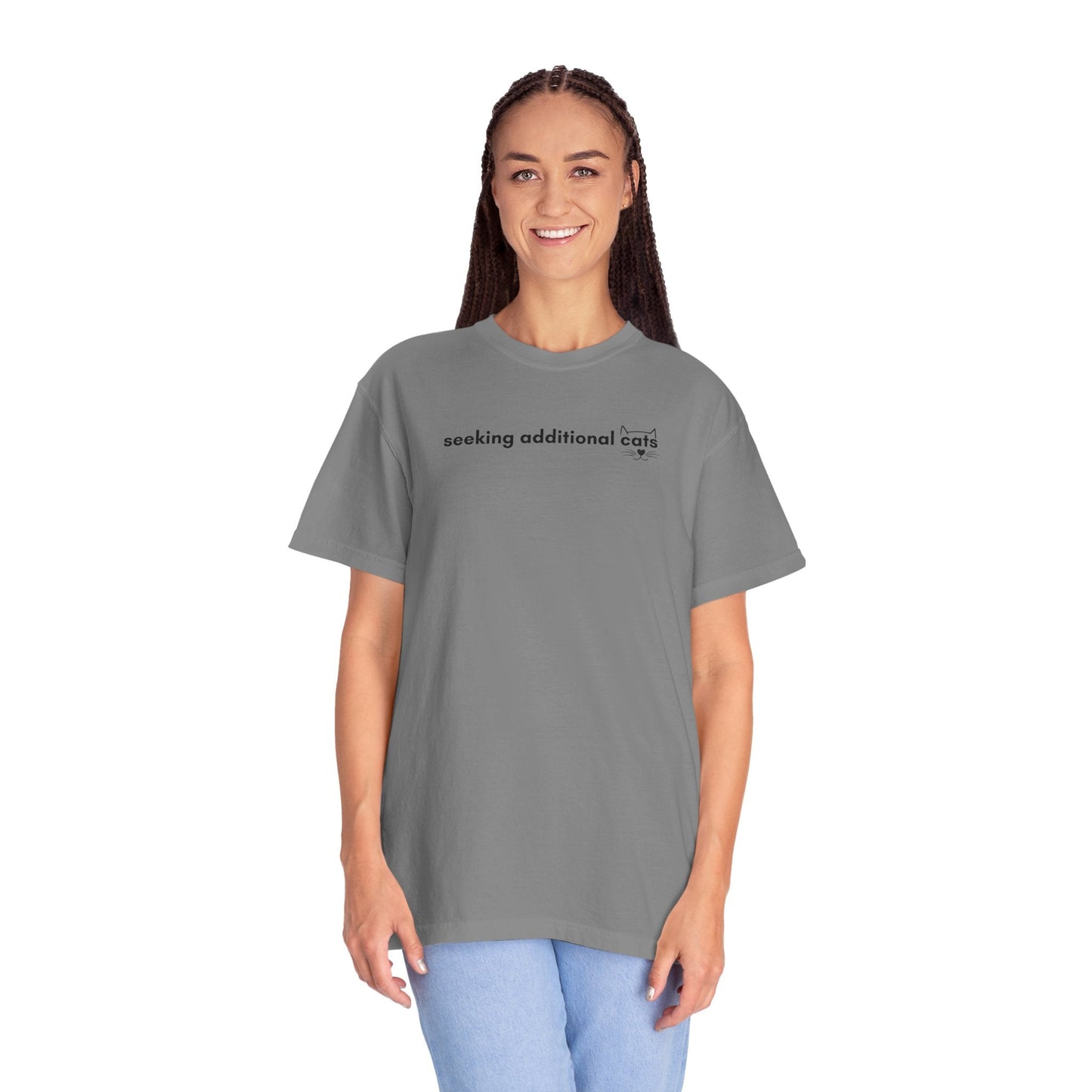 Seeking Additional Cats T-Shirt | Cat Lover Minimal Tee