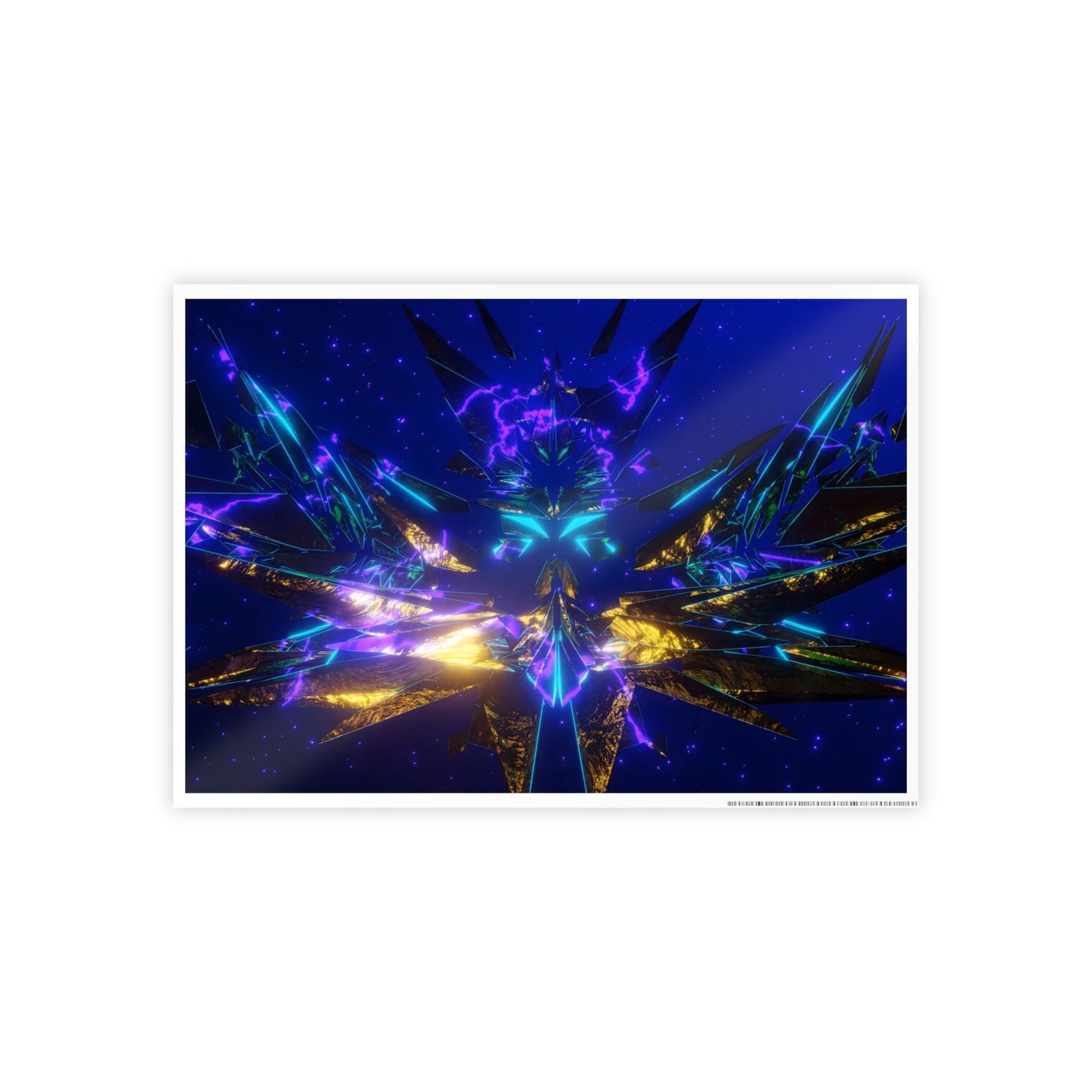 cosmic crown [grand overview] art print ii