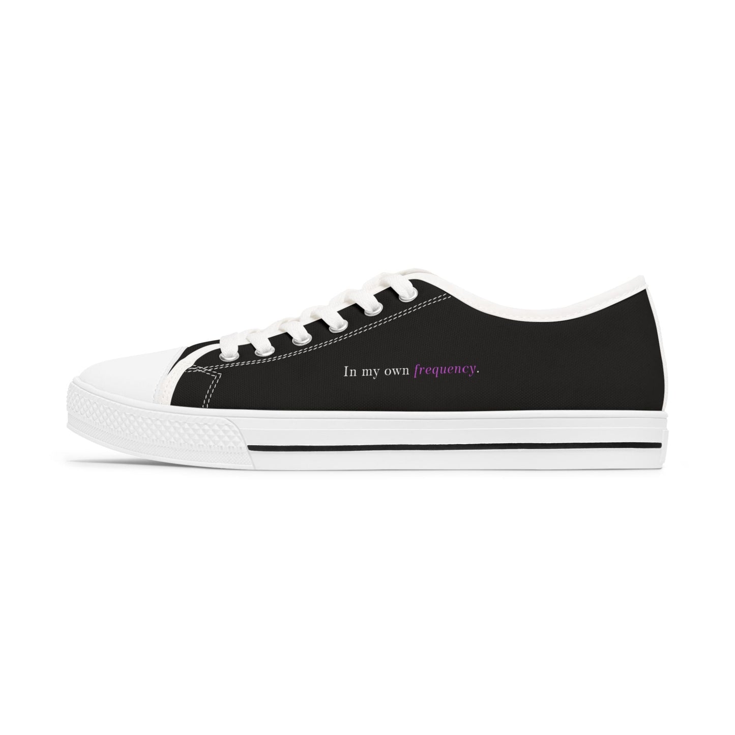 Women’s Low-Top Sneakers – My Own Frequency Epilepsy Awareness Design