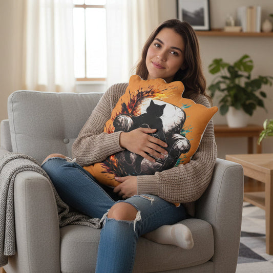 Authority Has Whiskers Pillow — Throne Room Edition