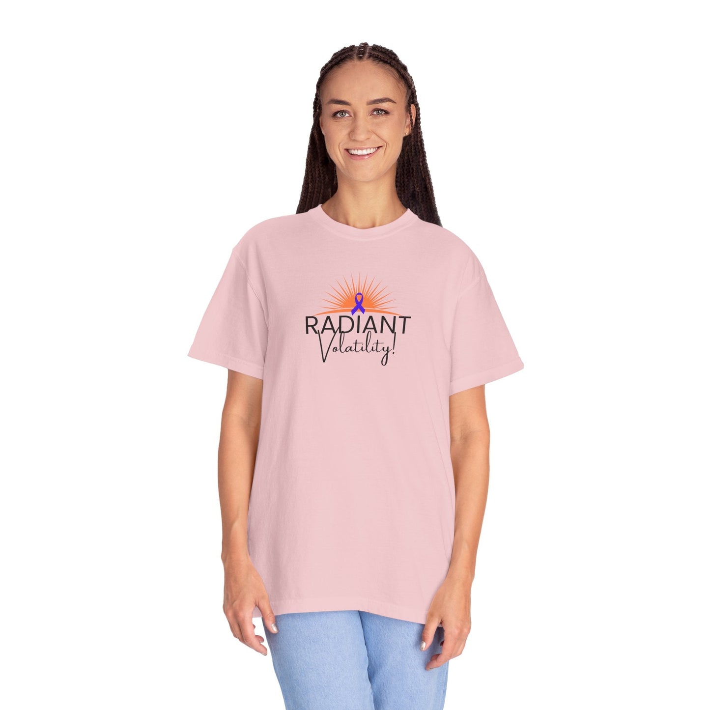 Radiant Volatility Unisex T-Shirt – Epilepsy Awareness Purple Ribbon Tee
