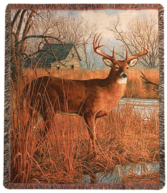 His Side of the River Afghan Throw