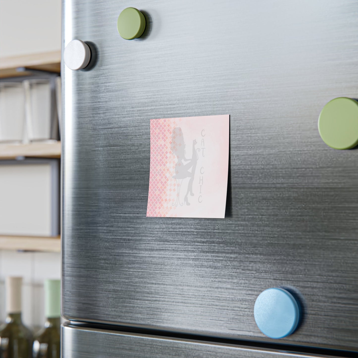 Cat Stretch Calm — Minimalist Cat Sticky Notes