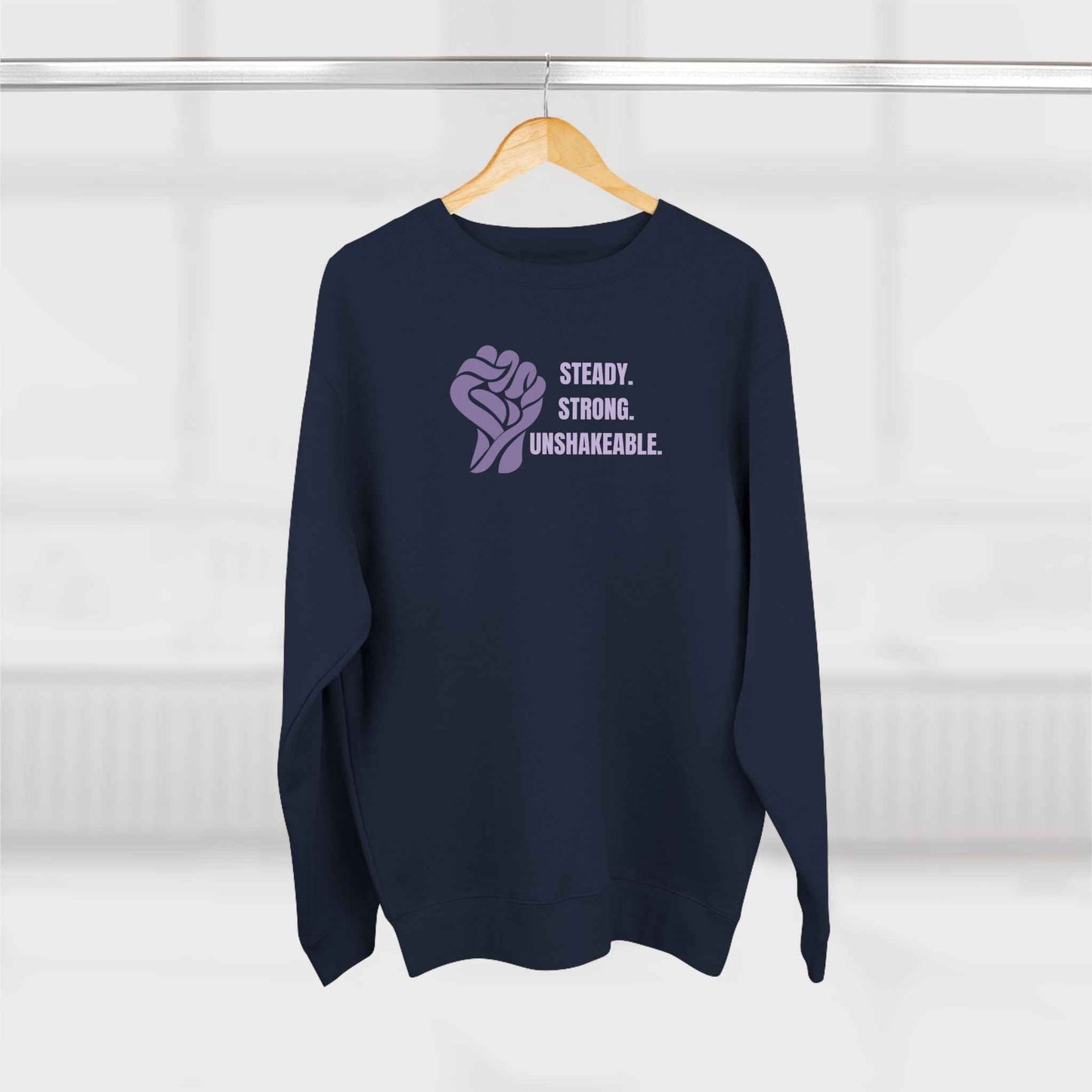 Steady. Strong. Unshakeable. — Epilepsy Awareness Sweatshirt
