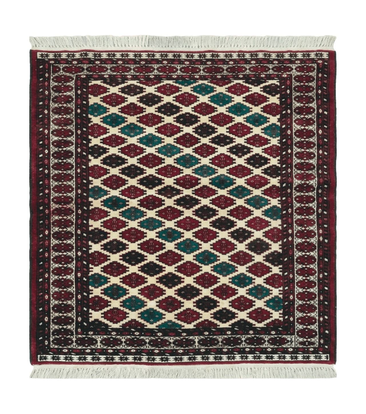 3' X 4' Vintage Handmade Pakistan Bokhara Turkoman Balouch Wool Rug Mat Nice