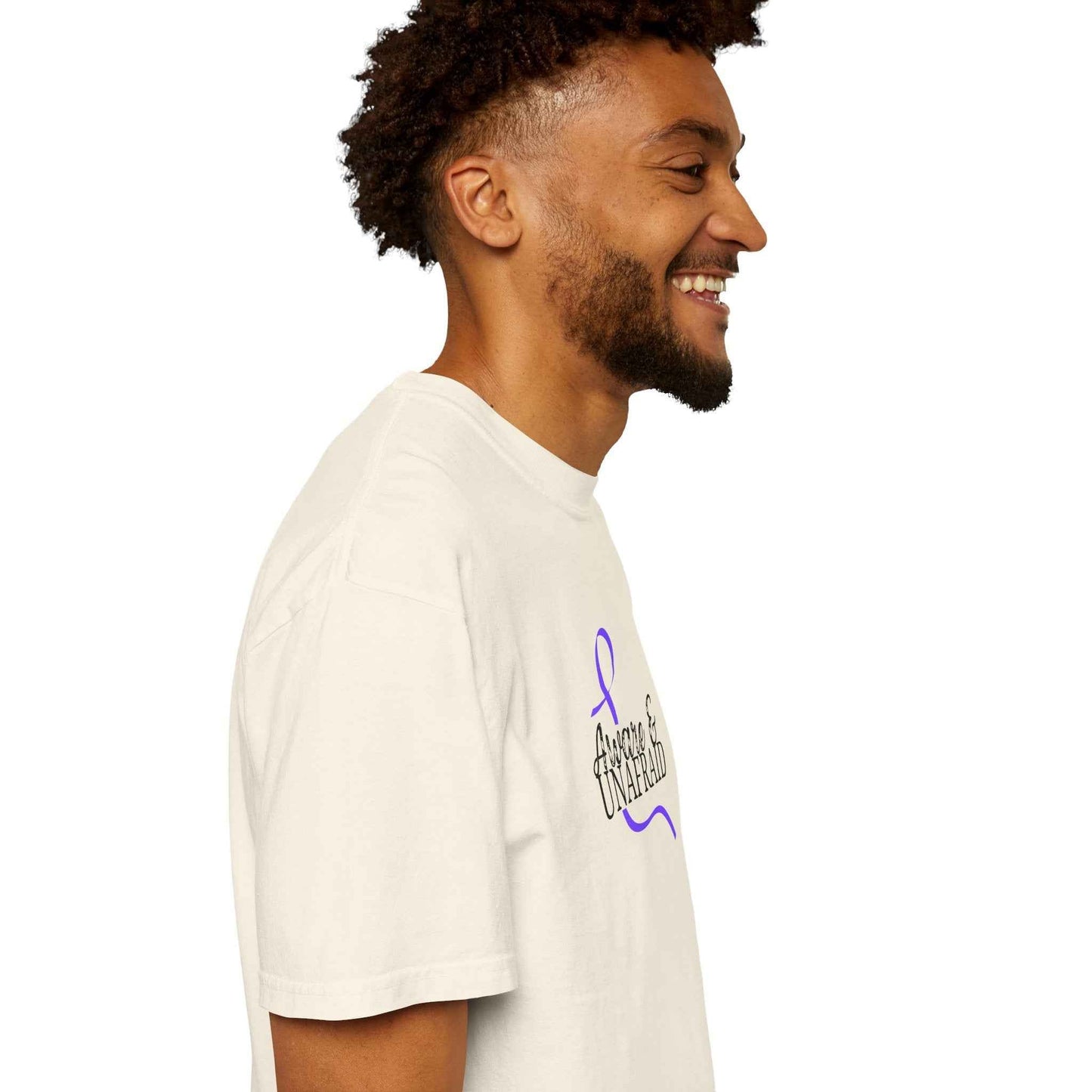 Aware & Unafraid T-Shirt – Epilepsy Awareness Purple Tee