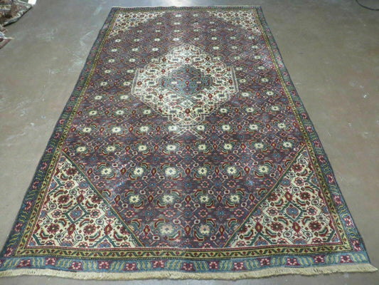 5' X 8' Antique Handmade Indian Amritsar Wool Rug Vegetable Dyes Traditional & Vintage Style Home Décor