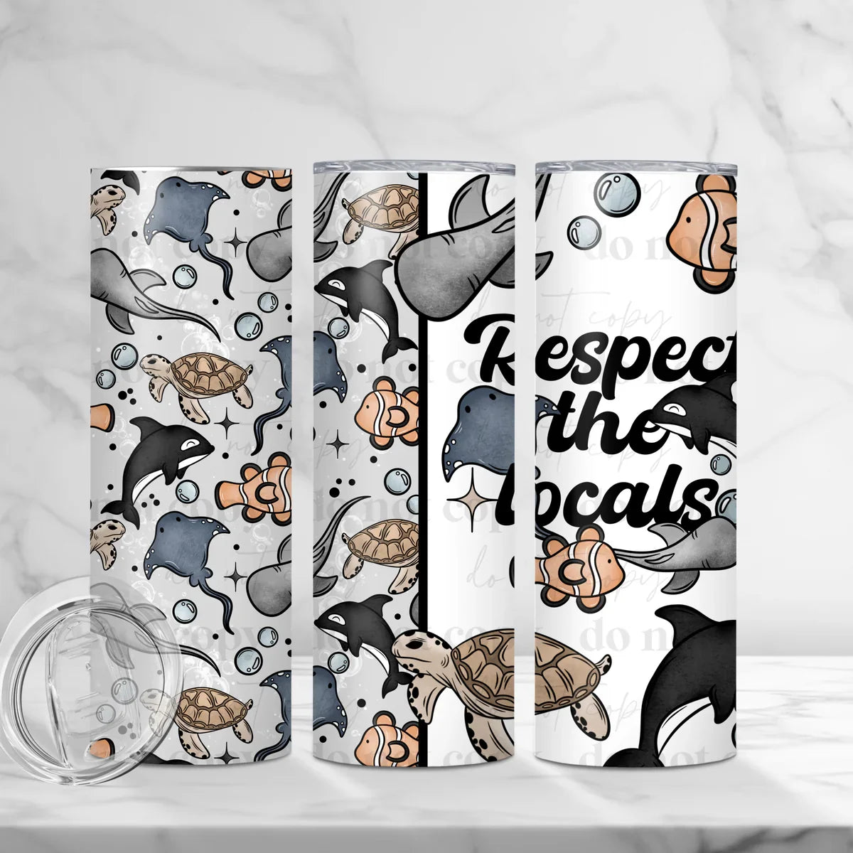 Respect the Locals 20 oz Skinny Tumbler