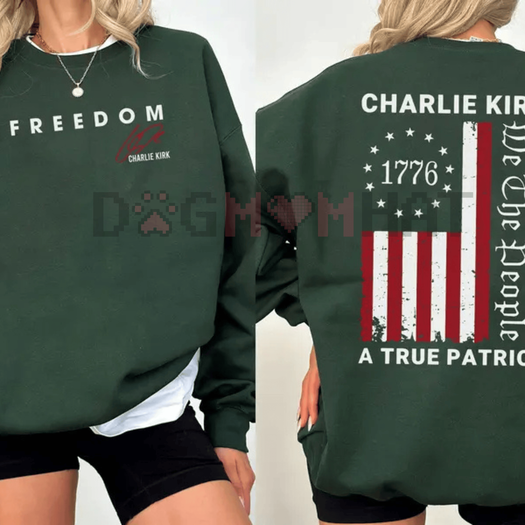 Patriotic 1776 "We The People" American Flag Pullover – Unisex Freedom Sweatshirt