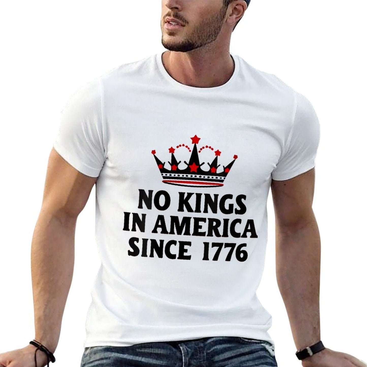 Womens No Kings In America Since 1776  Versatile T-Shirt