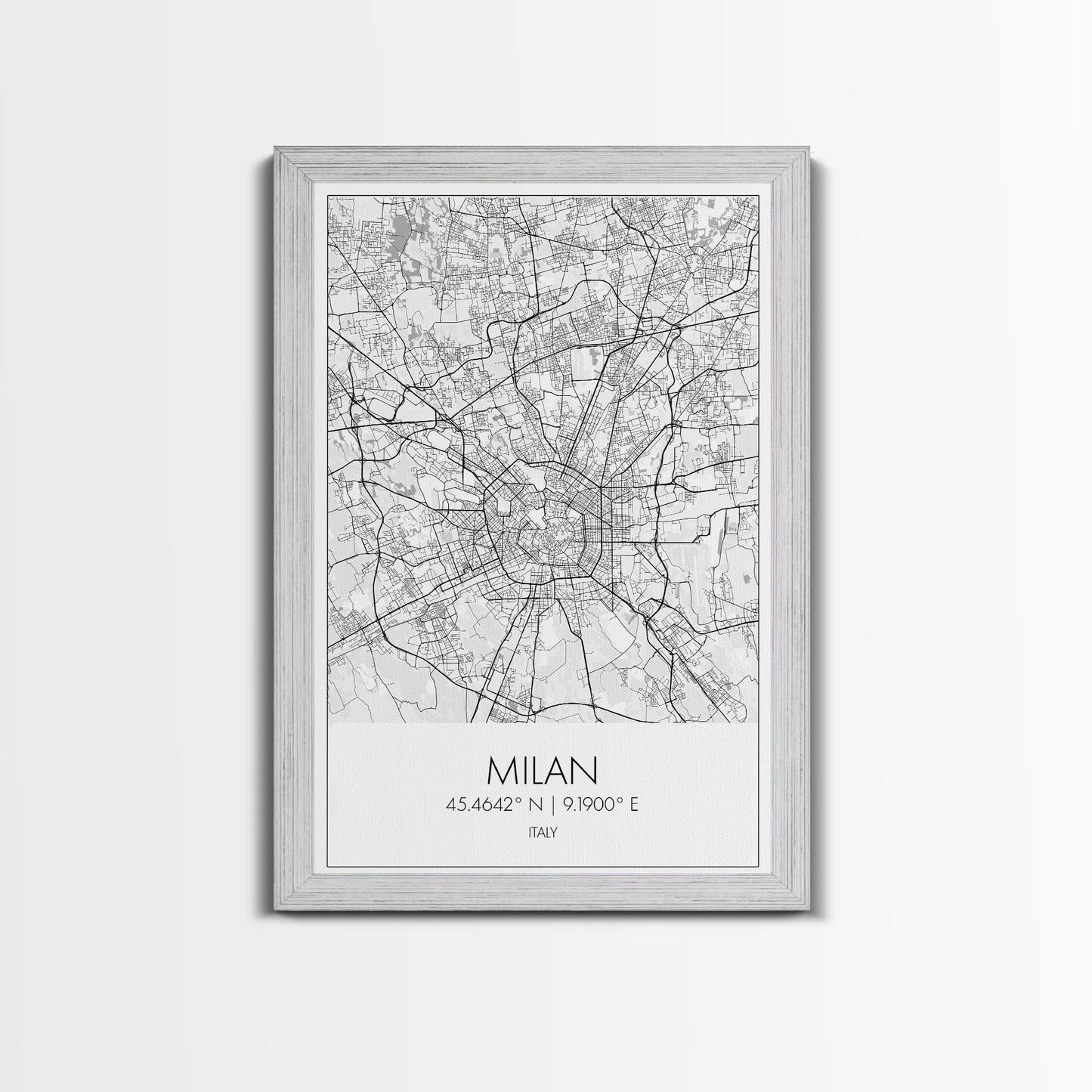 Milan Street Map, Italy Map, City Map Art, Modern Art, Wall Art, Canvas Print, Travel Print, Living Room Wall Art, Gift For Traveler