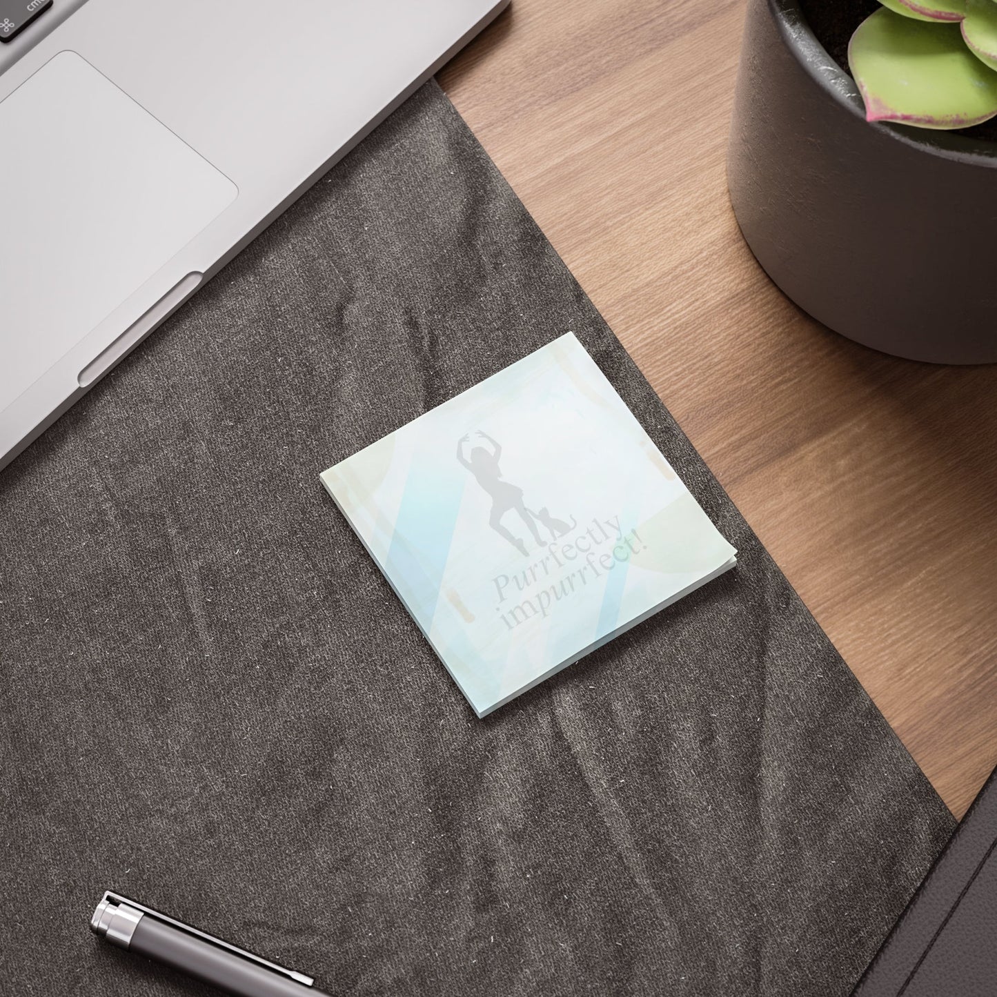 Purrfectly Imperfect — Cat Lover Sticky Notes