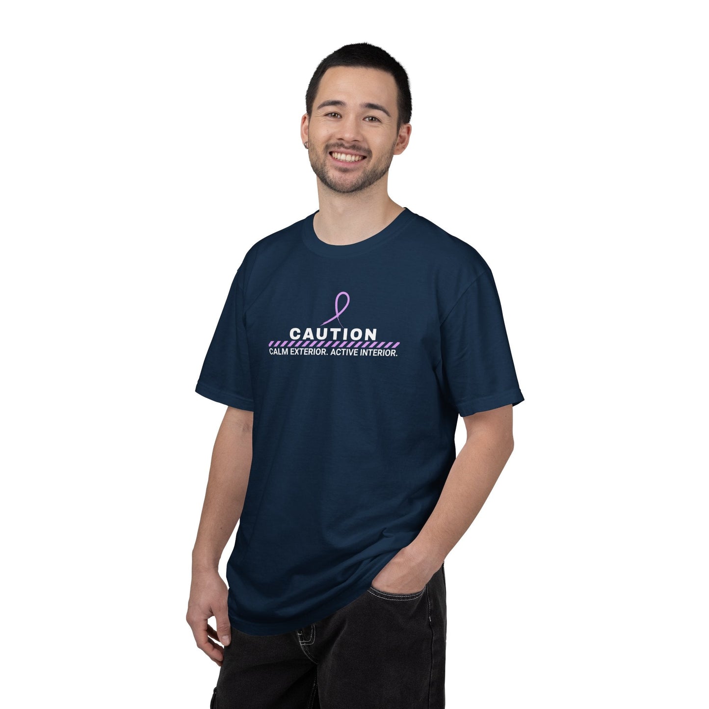Caution: Calm Exterior. Active Interior. – Epilepsy Awareness T-Shirt