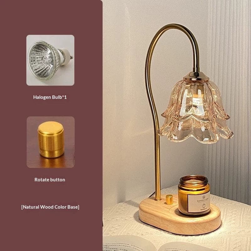 French Retro Bedroom Bedside Linglan Fragrance Lamp Wax Melting Lamp