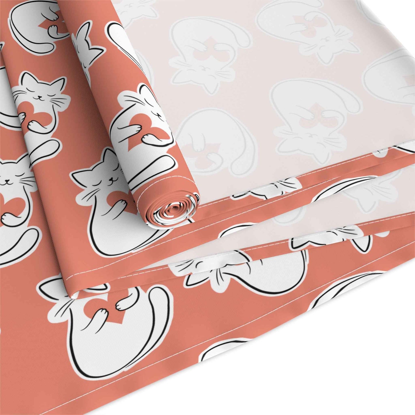 Heart Cat Table Runner – Sweet, Bold, and Slightly Extra