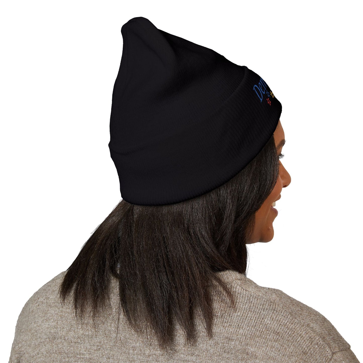 Democrazy Cuffed Beanie – Political Satire Knit Hat