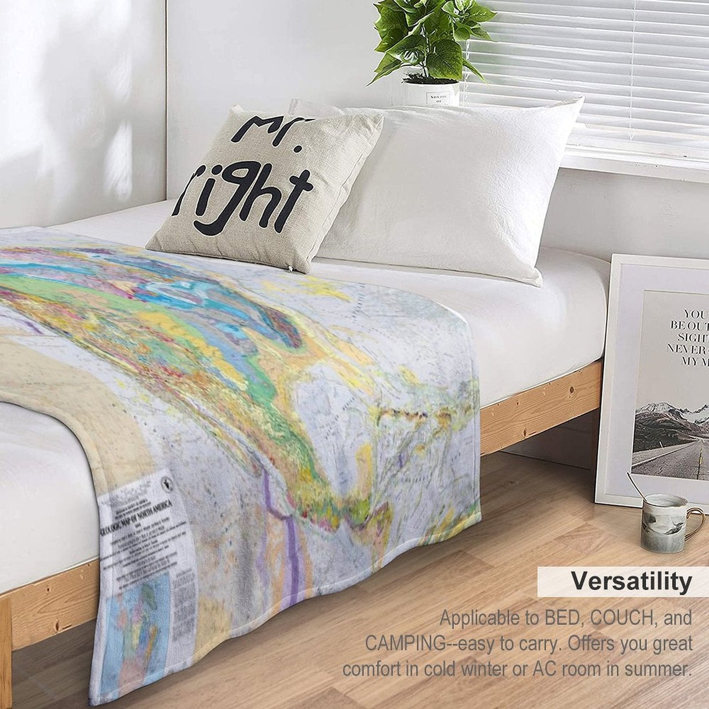 USGS Geologic Map of North America Throw Blanket