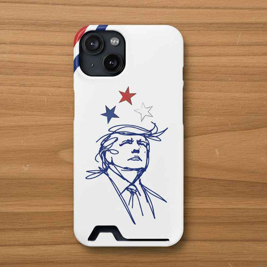 Minimal Line Portrait MagSafe iPhone Case — Say Less Edition