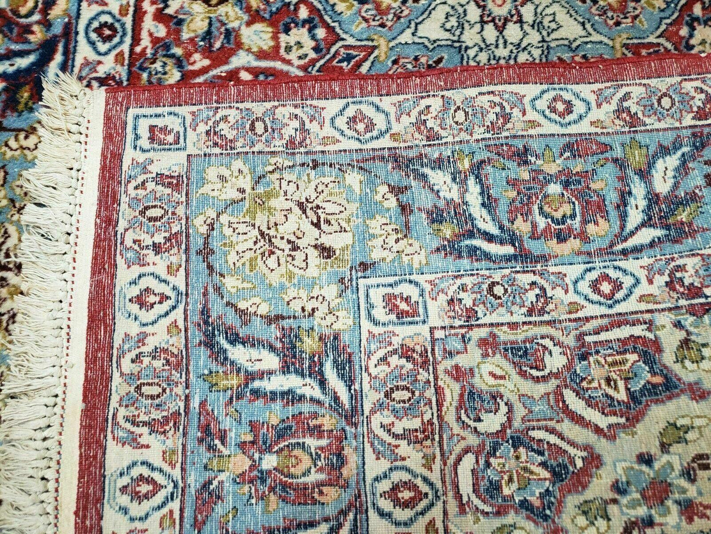 3' 5" X 5' 8" Vintage Handmade Turkish Wool Rug Carpet Vegetable Dyes Nice Red