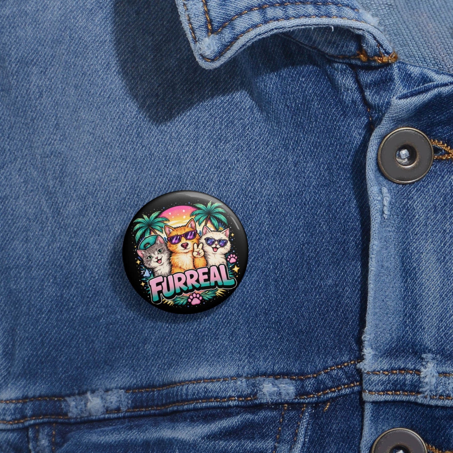 Furreal Pinback Button
