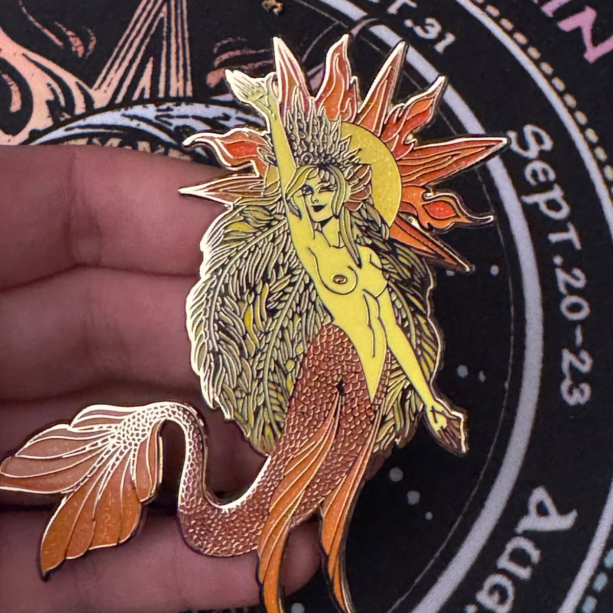Enamel Pin - Sol Celestial Mermaid