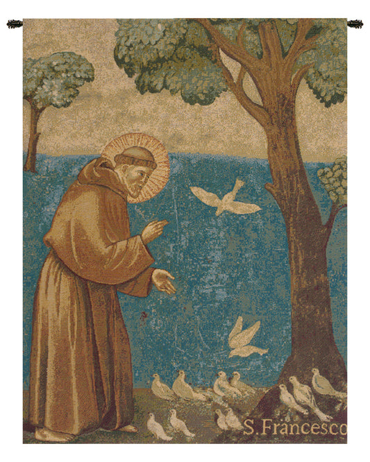 St. Francis Preaching to the Birds Italian Tapestry