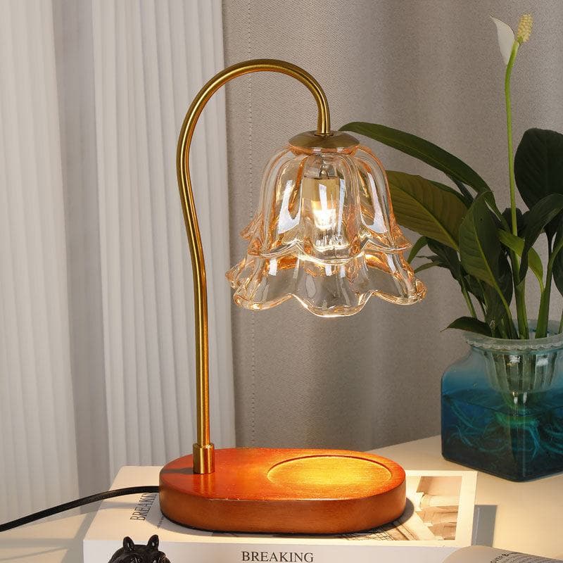French Retro Bedroom Bedside Linglan Fragrance Lamp Wax Melting Lamp