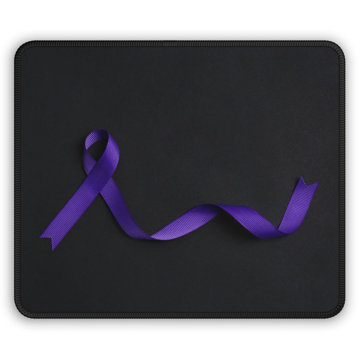 Purple Ribbon Gaming Mouse Pad