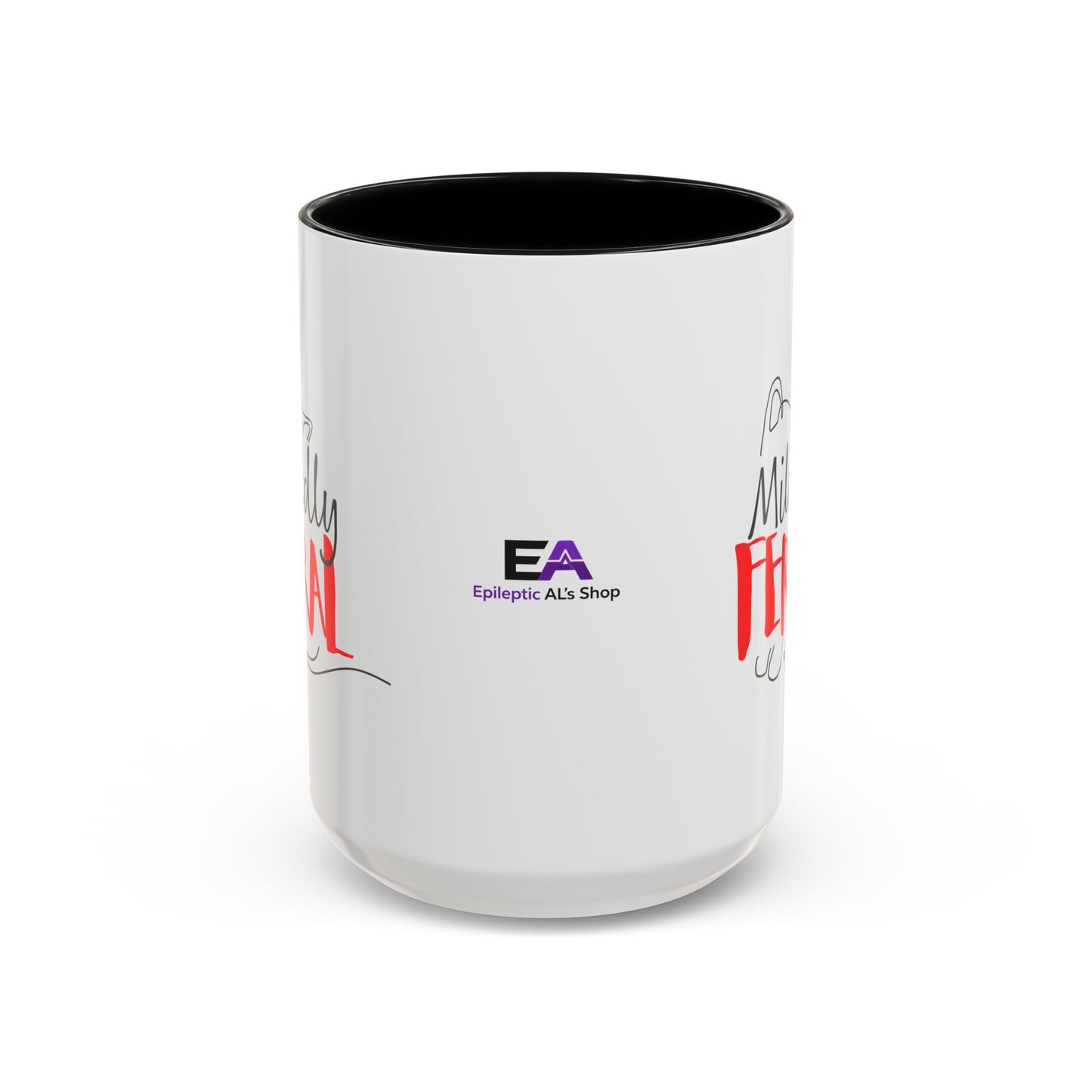 Mildly Feral Accent Mug — Morning Mood, Accurately Labeled