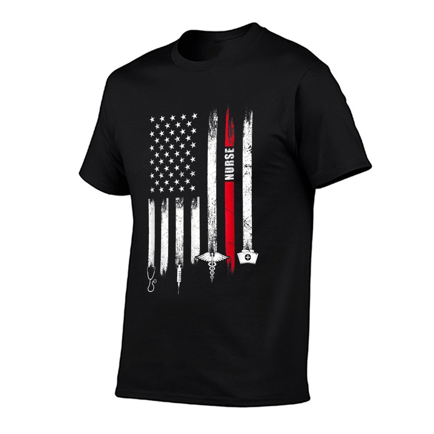Funny American Flag Nurse Day Gift Idea T-Shirt