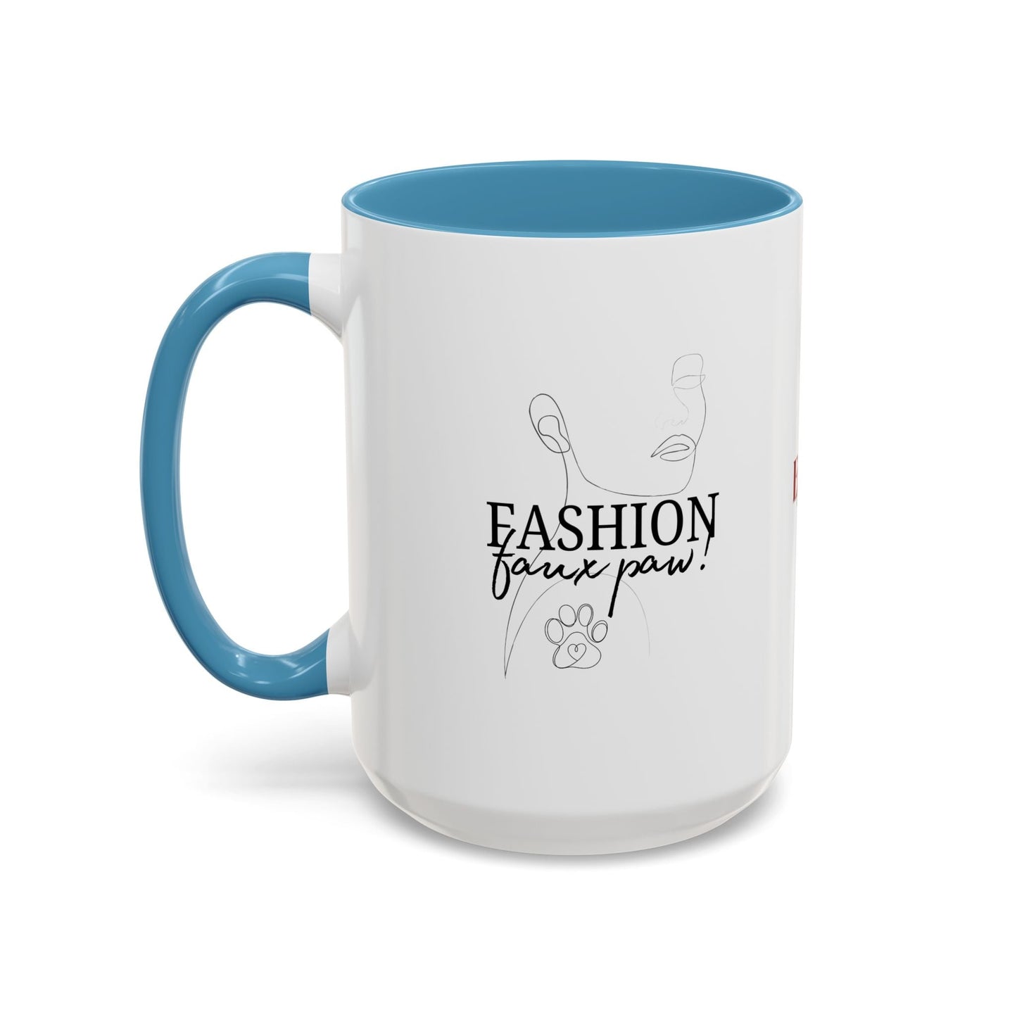 Fashion Faux Paw Accent Coffee Mug (11, 15oz)