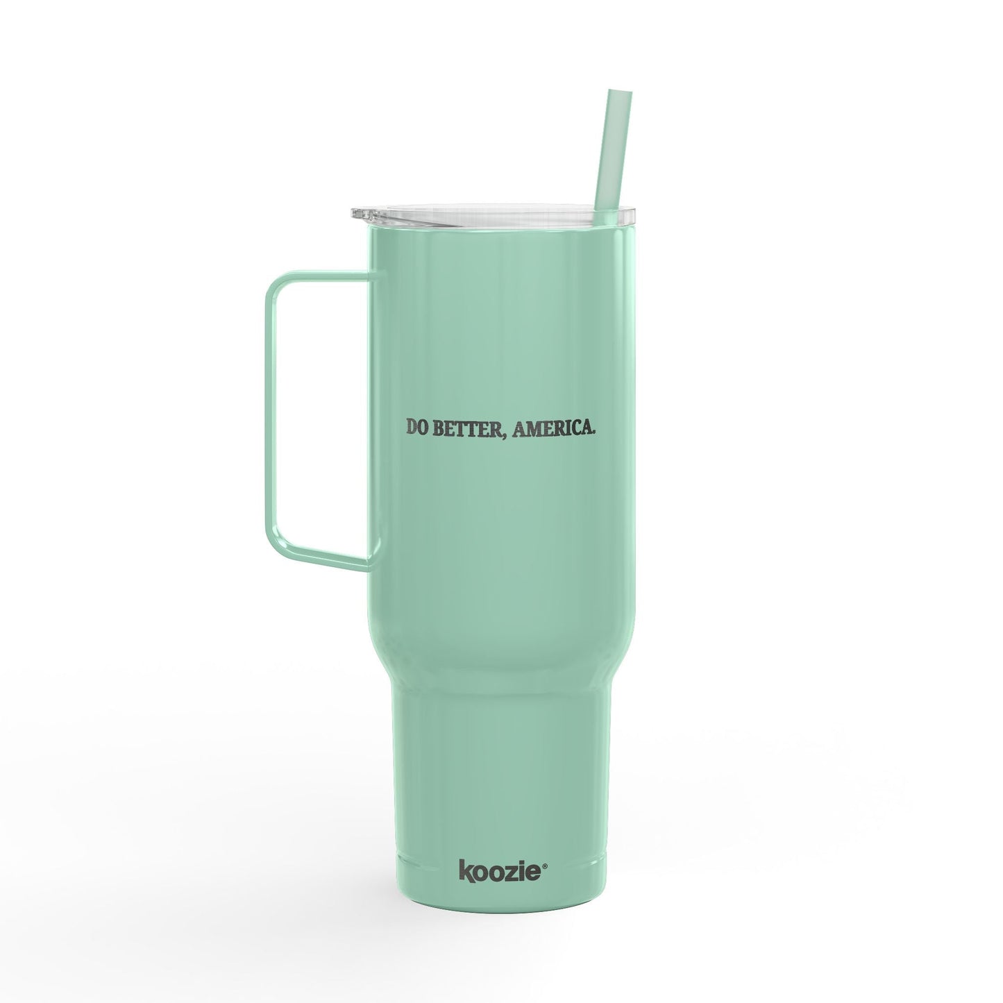 Do Better, America 40oz Insulated Tumbler – Engraved Travel Mug with Handle