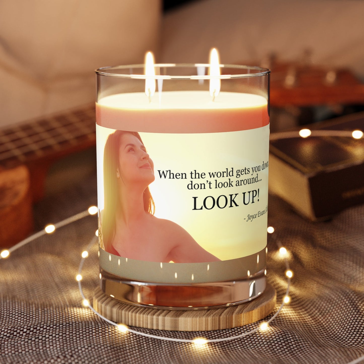 Look Up Candle | Inspirational Quote Soy Candle