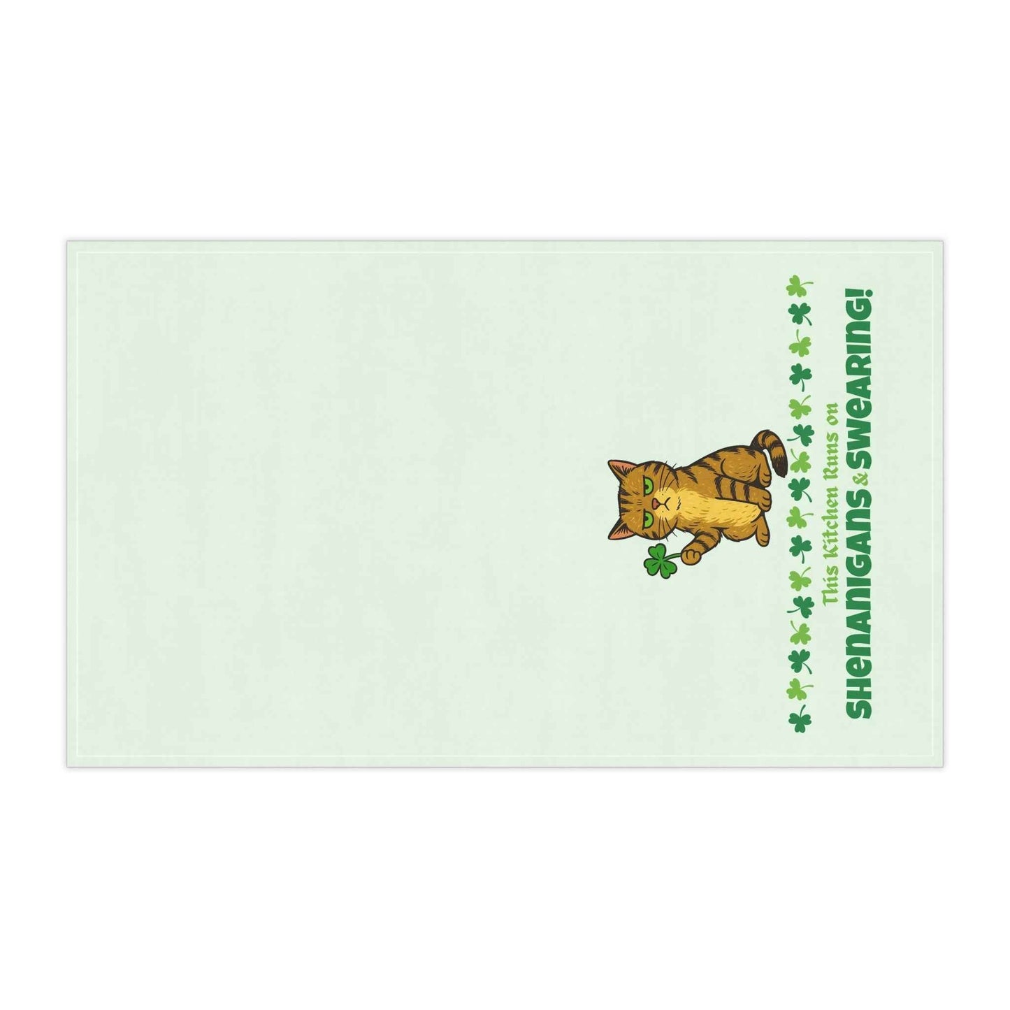 Shenanigans & Swearing Tea Towel | Funny St. Patrick’s Day Kitchen Towel