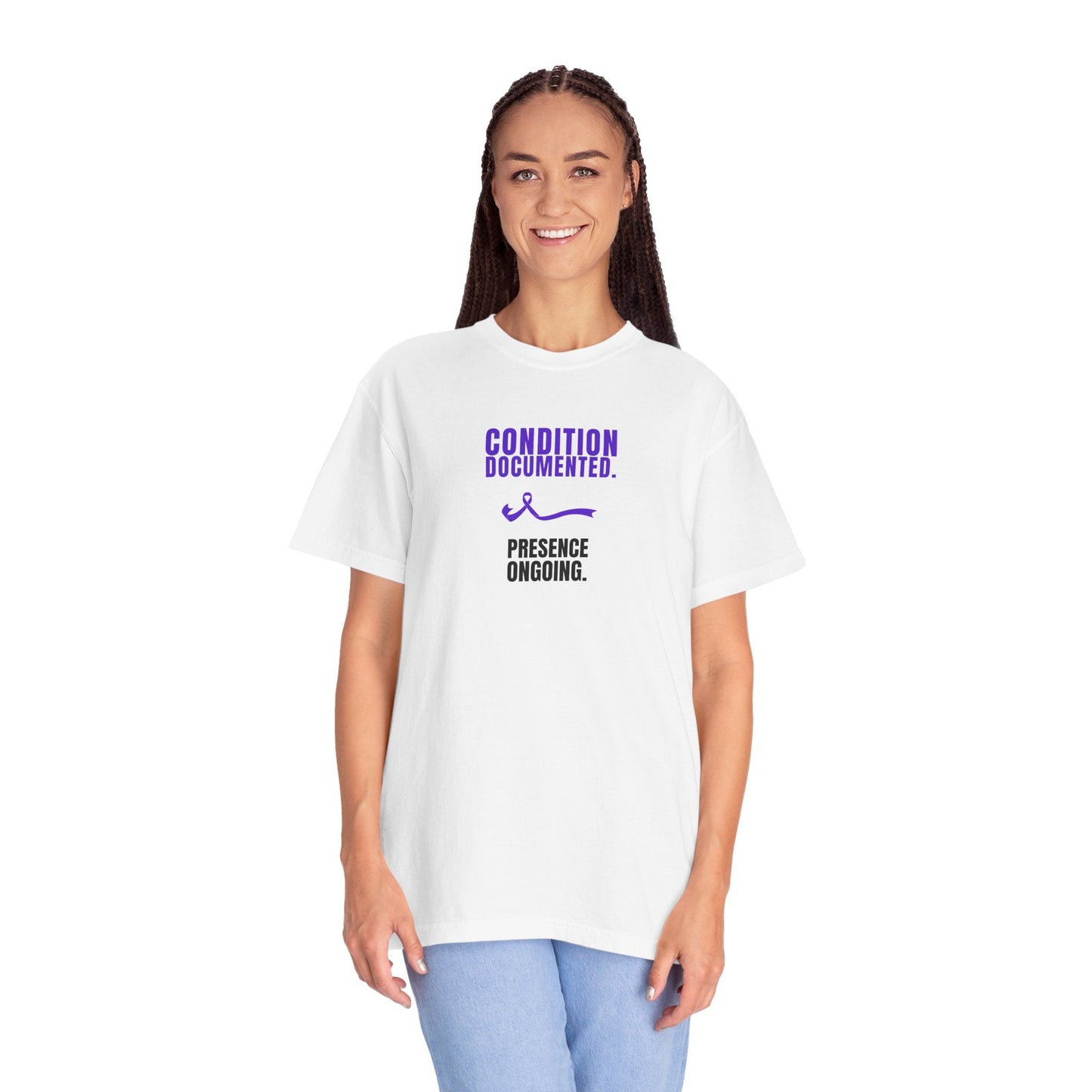 Condition Documented. Presence Ongoing. – Epilepsy Awareness T-Shirt