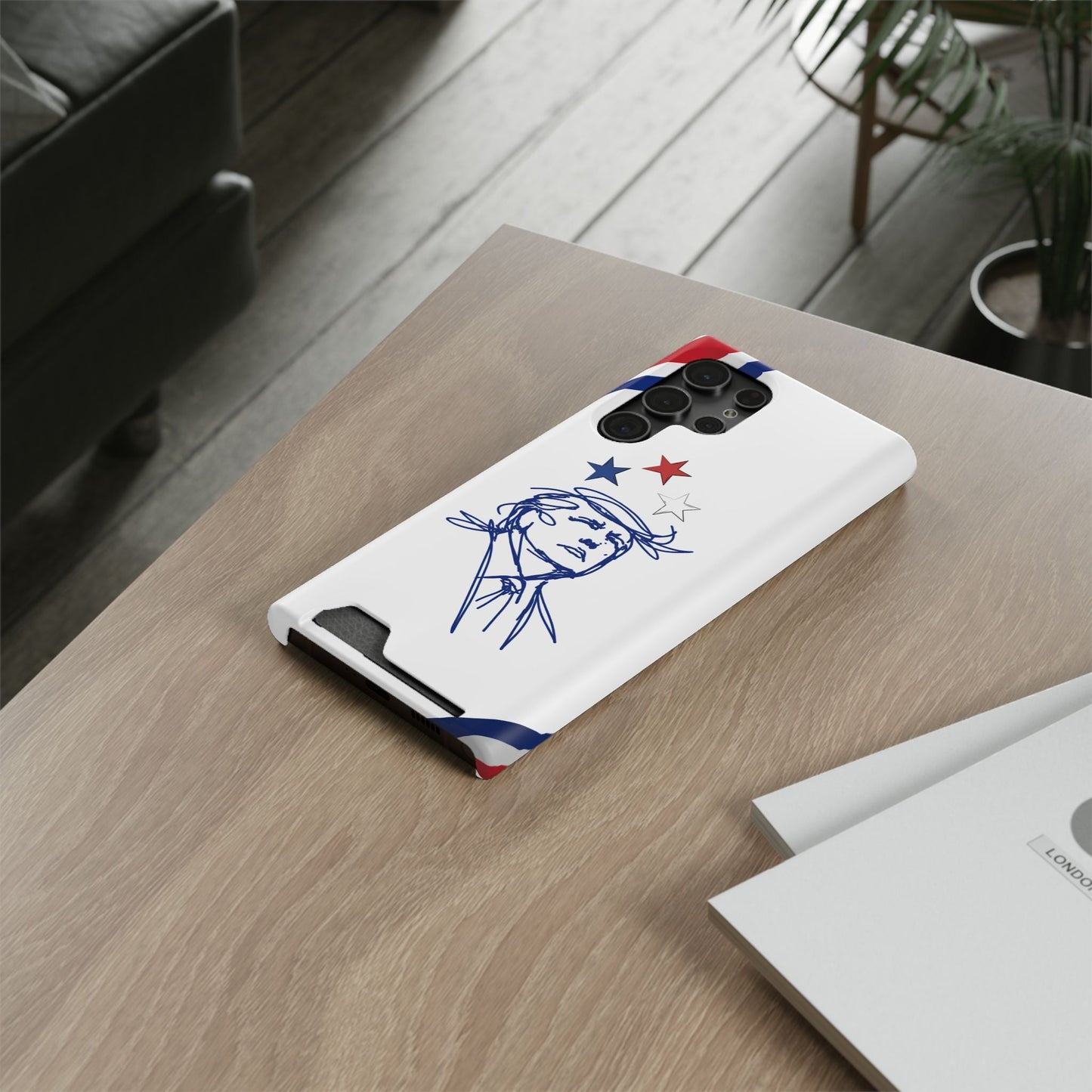 Minimal Line Portrait Samsung Case — Say Less Edition