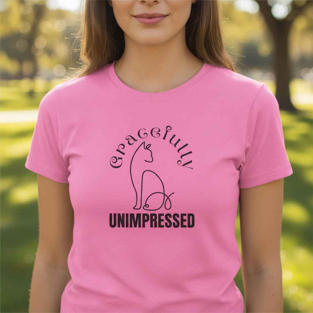 Gracefully Unimpressed Women’s Tee – Soft Look, Sharp Mood
