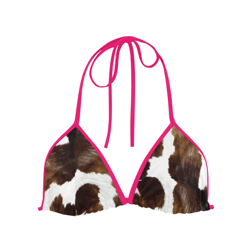 Cow Print Bikini Tops and Bottoms Sold Separately