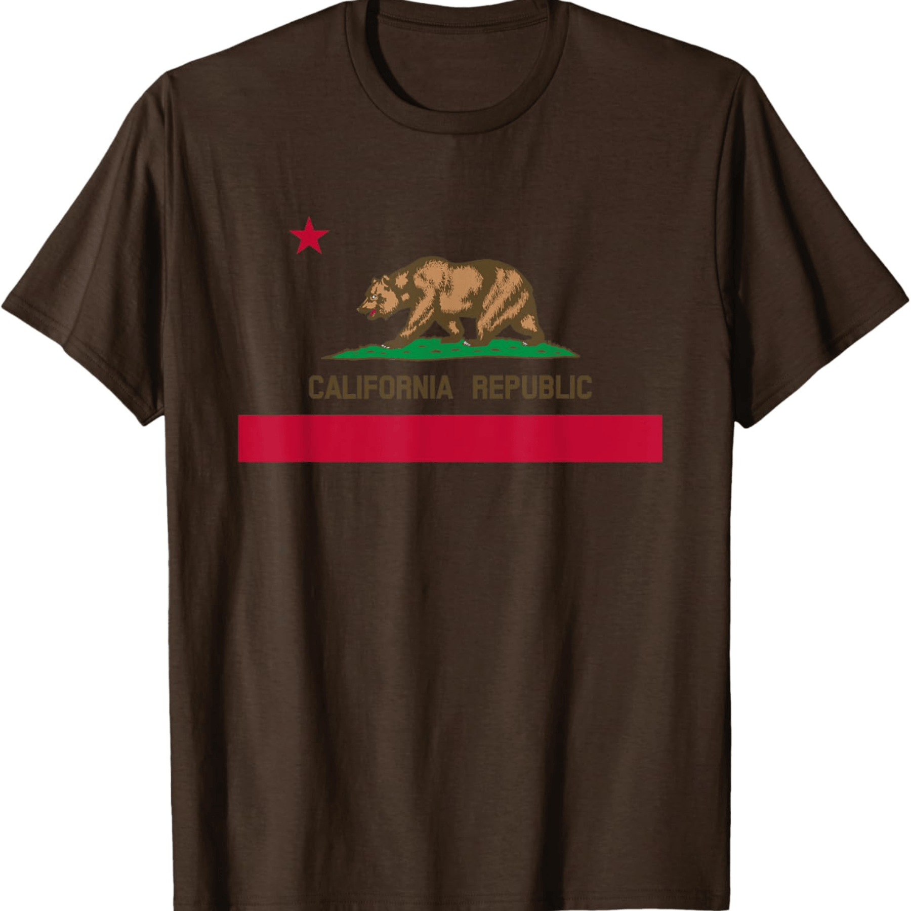 California Republic Flag T-Shirt - Patriotic State Tee for USA Travel & Gifts