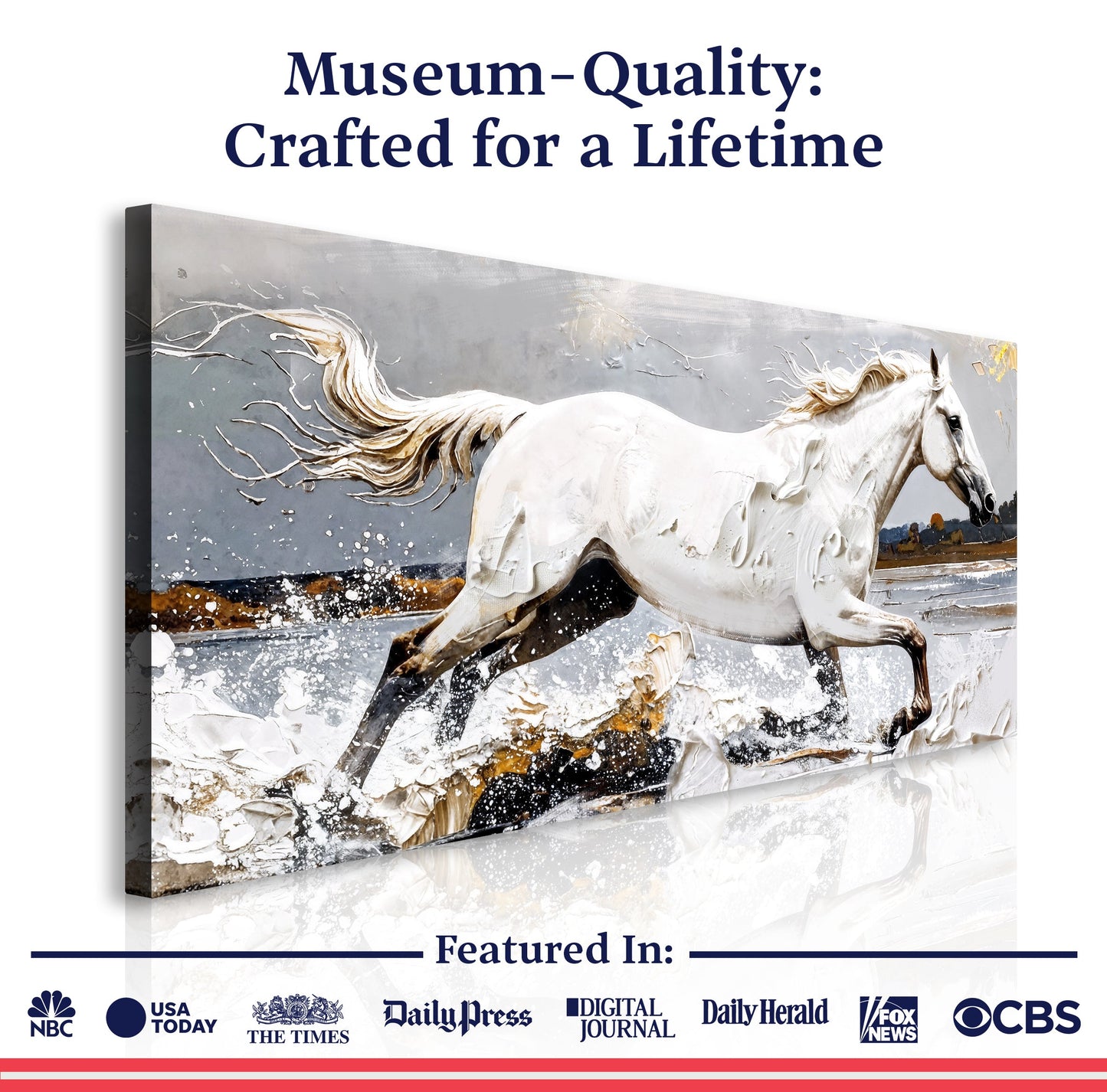 Modern Abstract Horse Wall Art