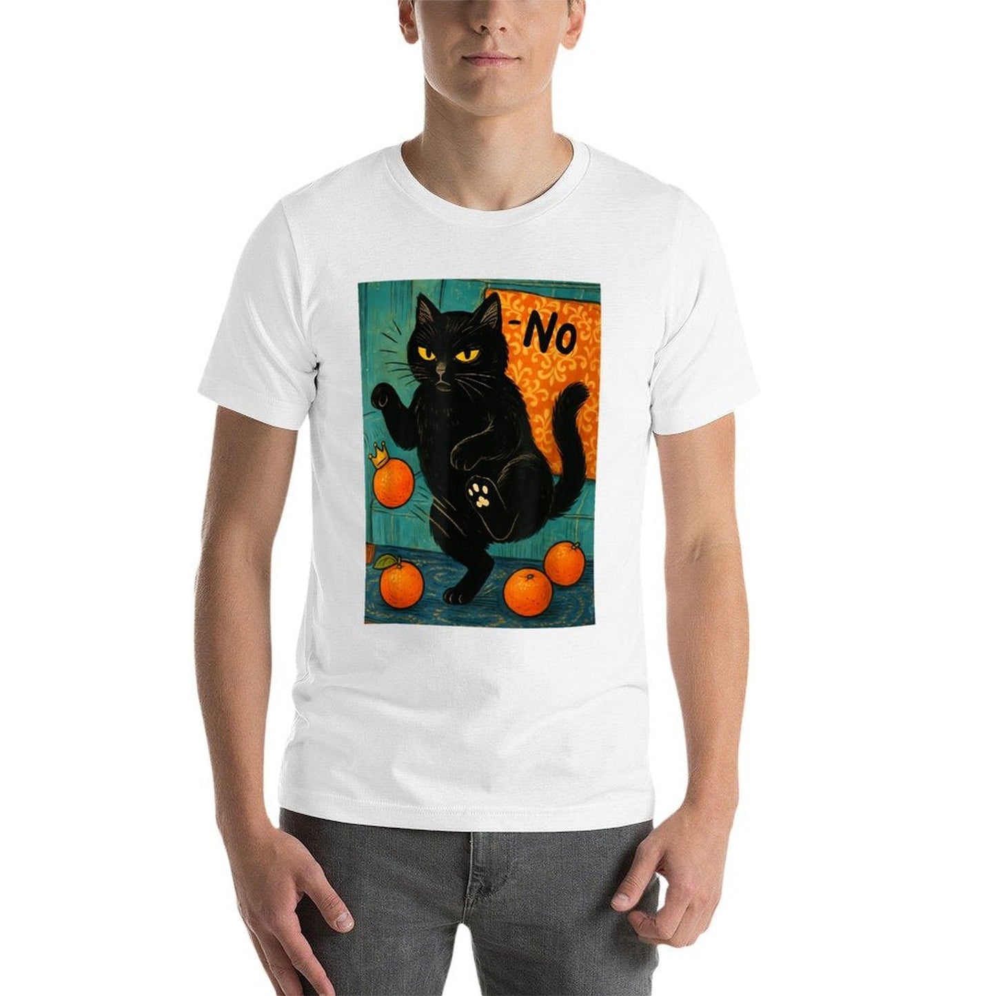 No Kings in America Black Cat Political Anti Trump Protest  Graphic-printed T-Shirt
