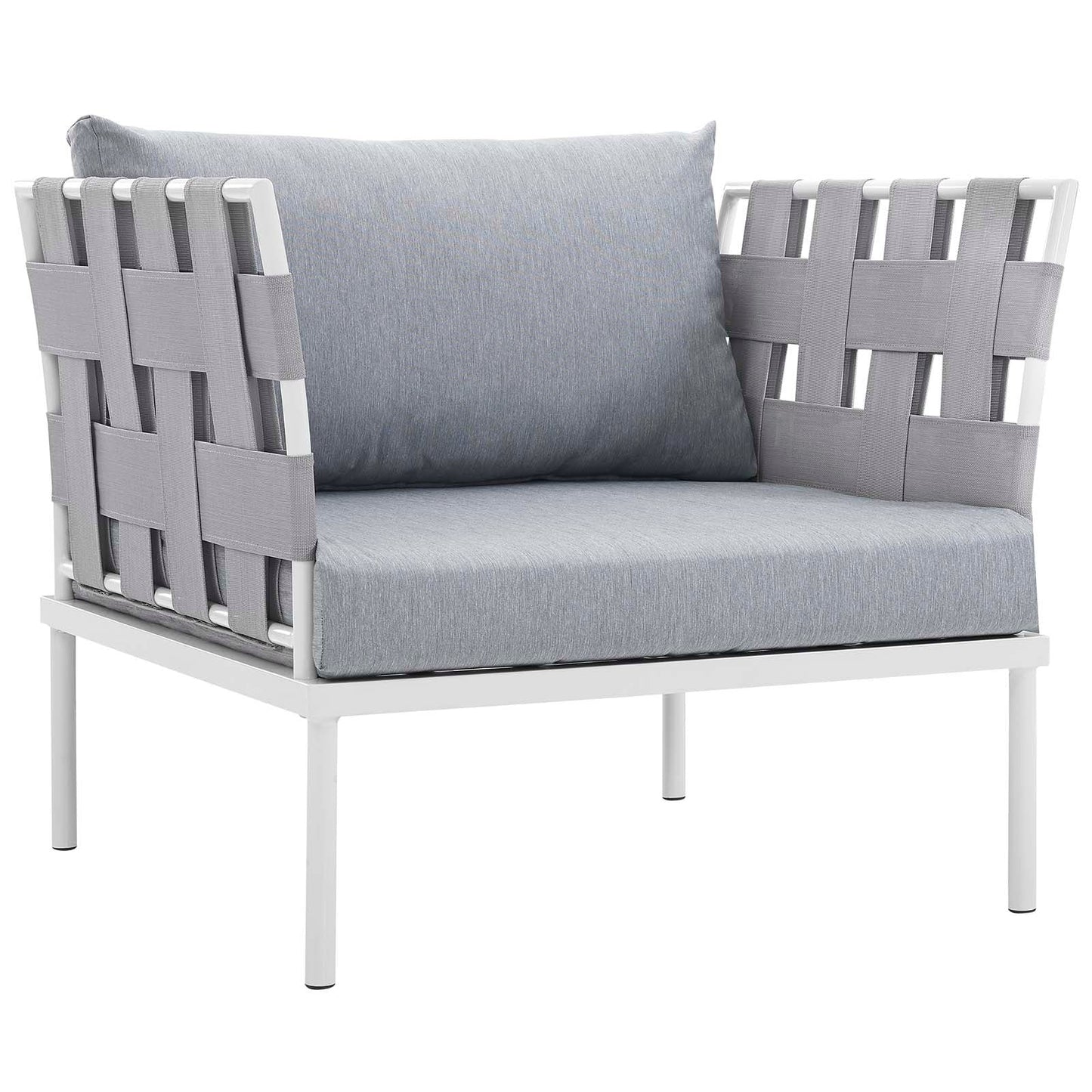 Harmony 5Piece Outdoor Patio Aluminum Sectional Sofa Set by Modway