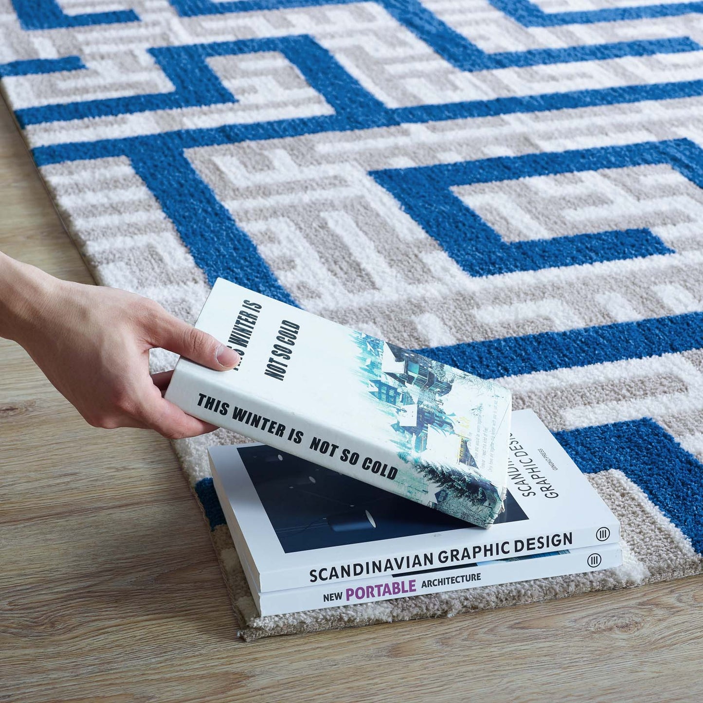 Nahia Geometric Maze 8x10 Area Rug by Modway