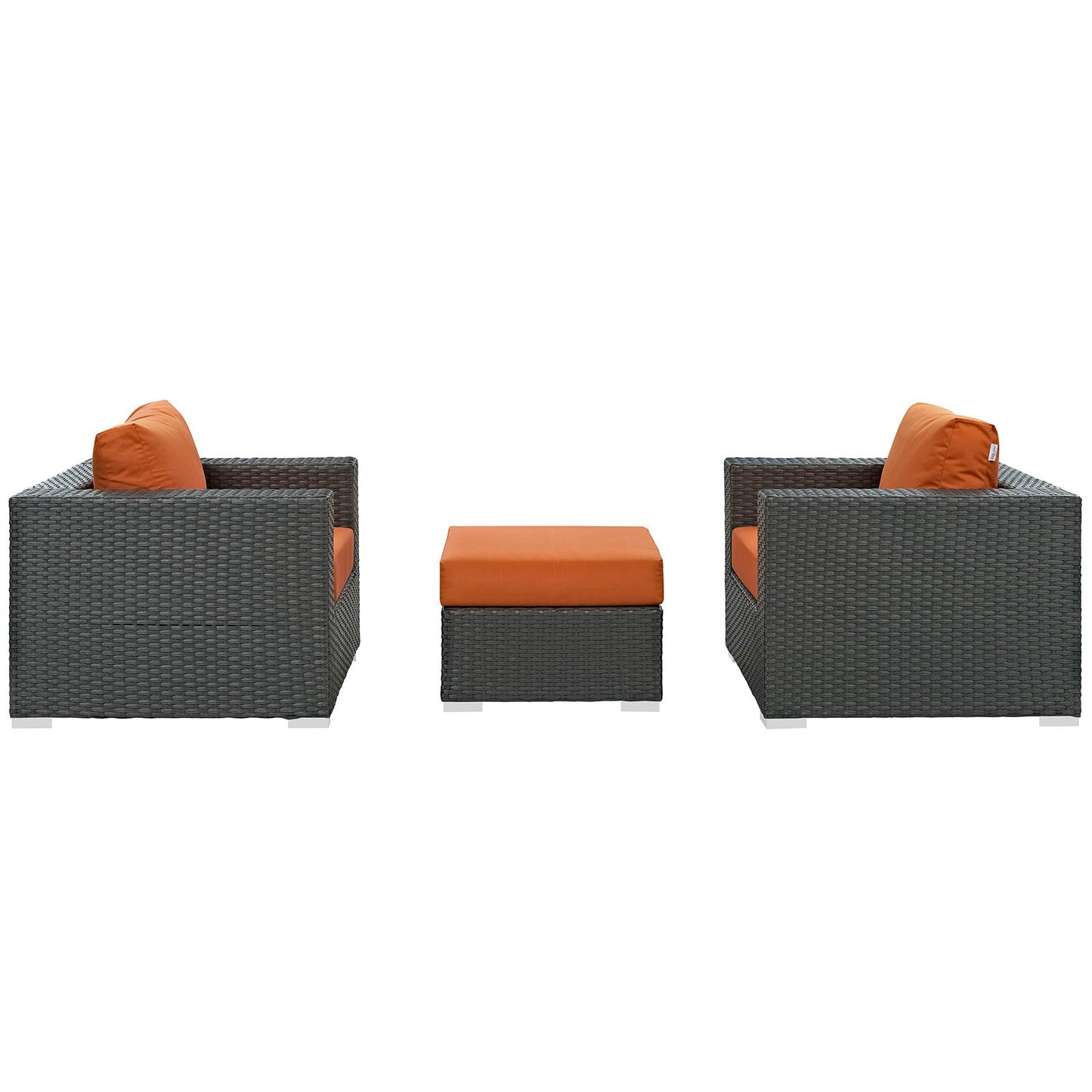 Sojourn 3 Piece Outdoor Patio Sunbrella¨ Sectional Set by Modway