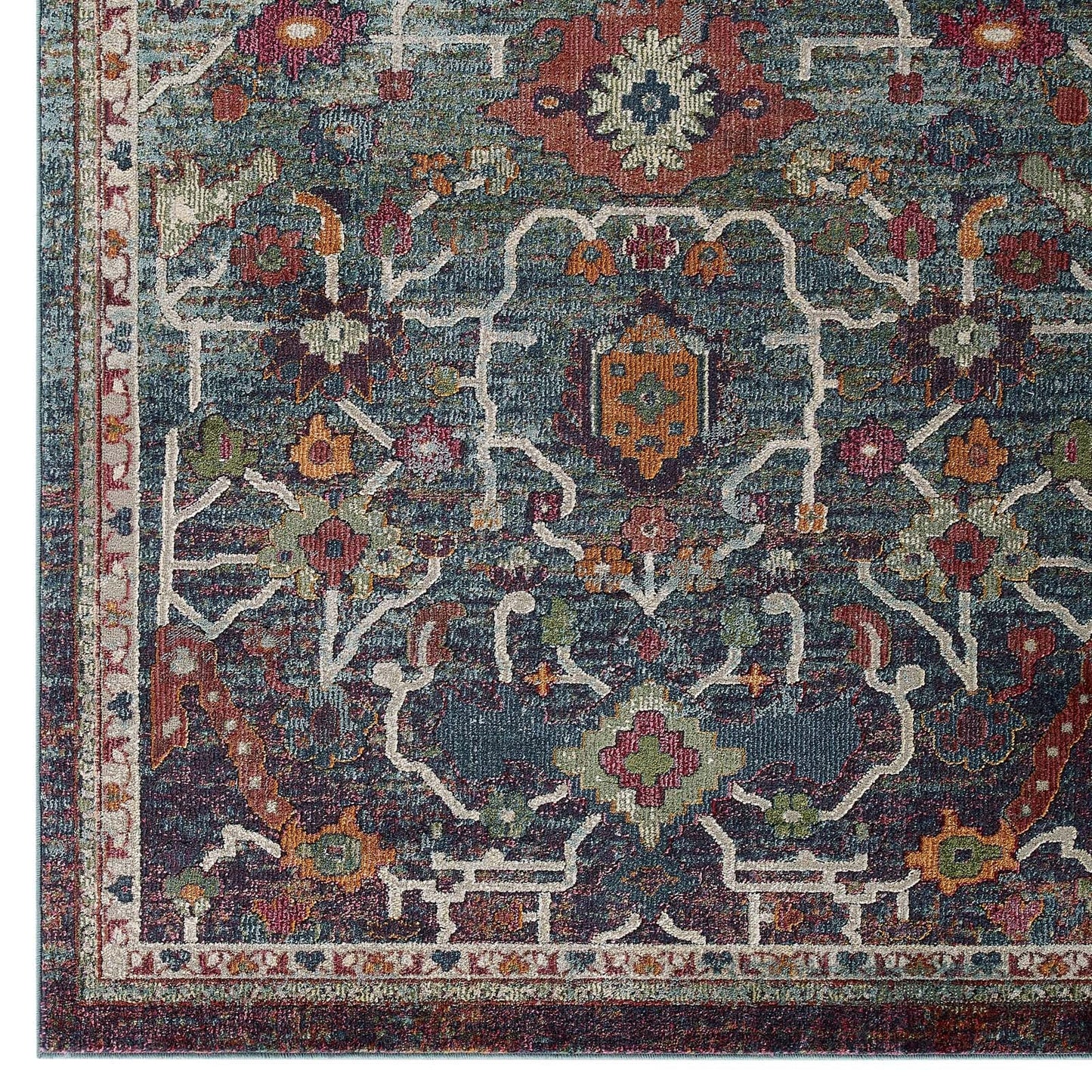 Tribute Every Distressed Vintage Floral 8x10 Area Rug by Modway