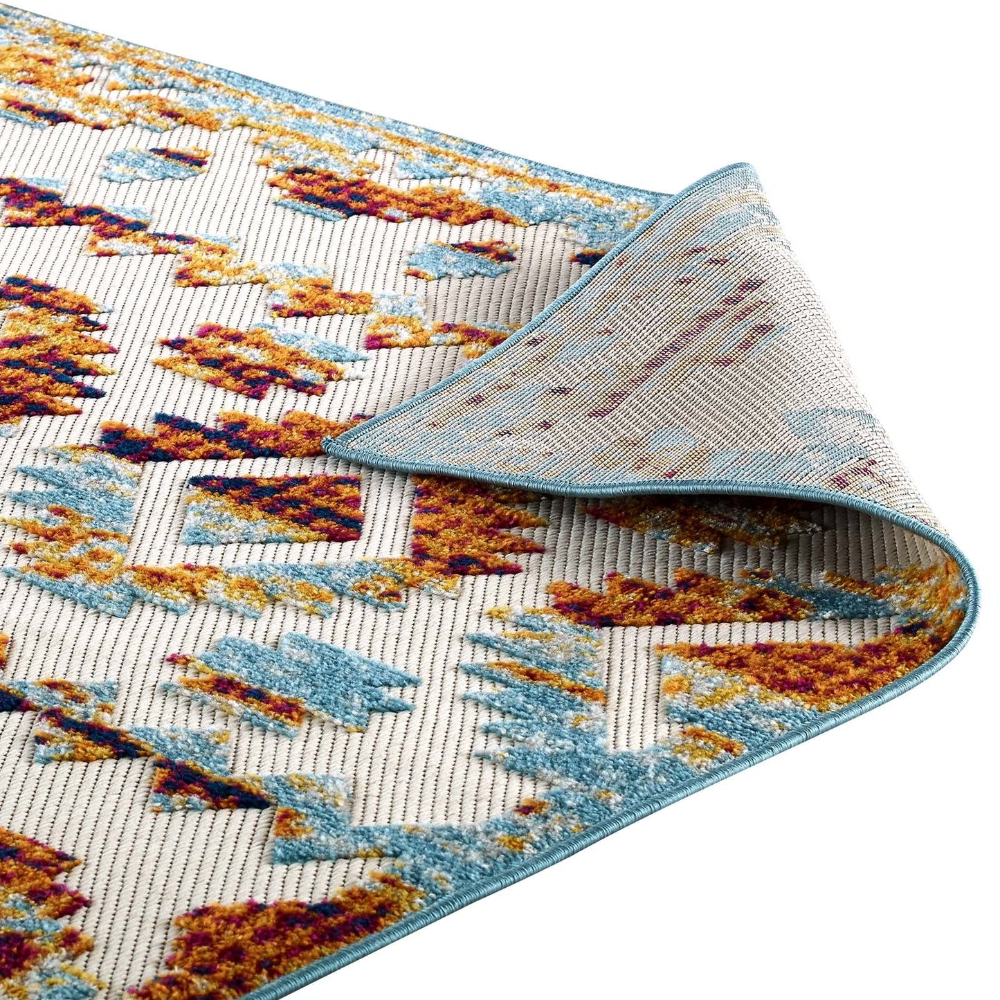 Reflect Takara Abstract Diamond Moroccan Trellis 8x10 Indoor and Outdoor Area Rug by Modway