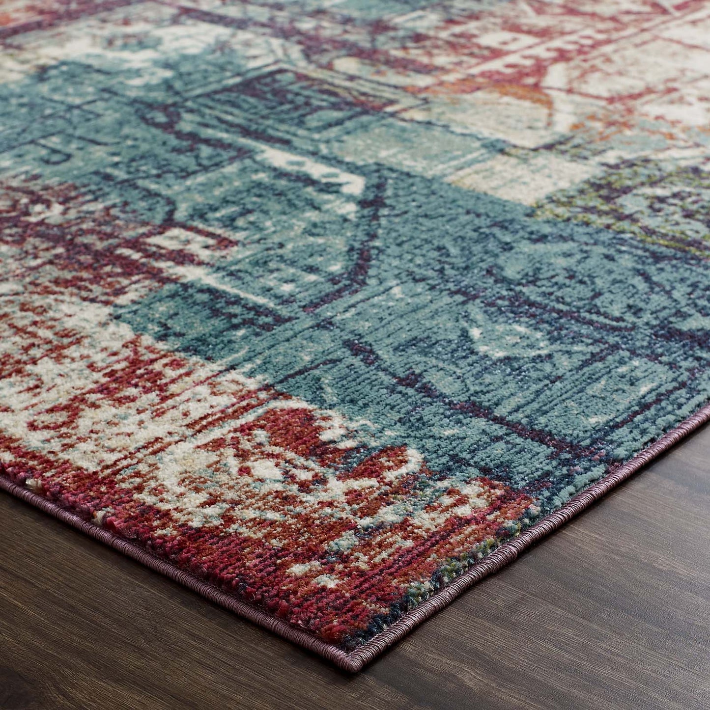 Tribute Elowen Contemporary Modern Vintage Mosaic 5x8 Area Rug by Modway