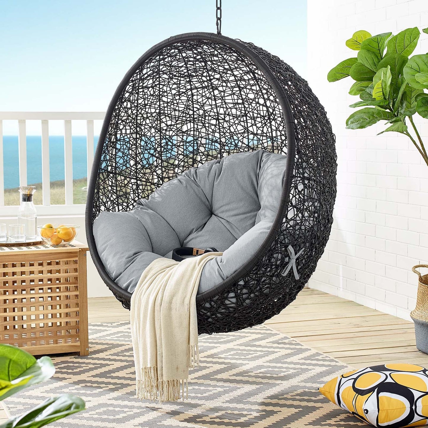 Encase Swing Outdoor Patio Lounge Chair by Modway
