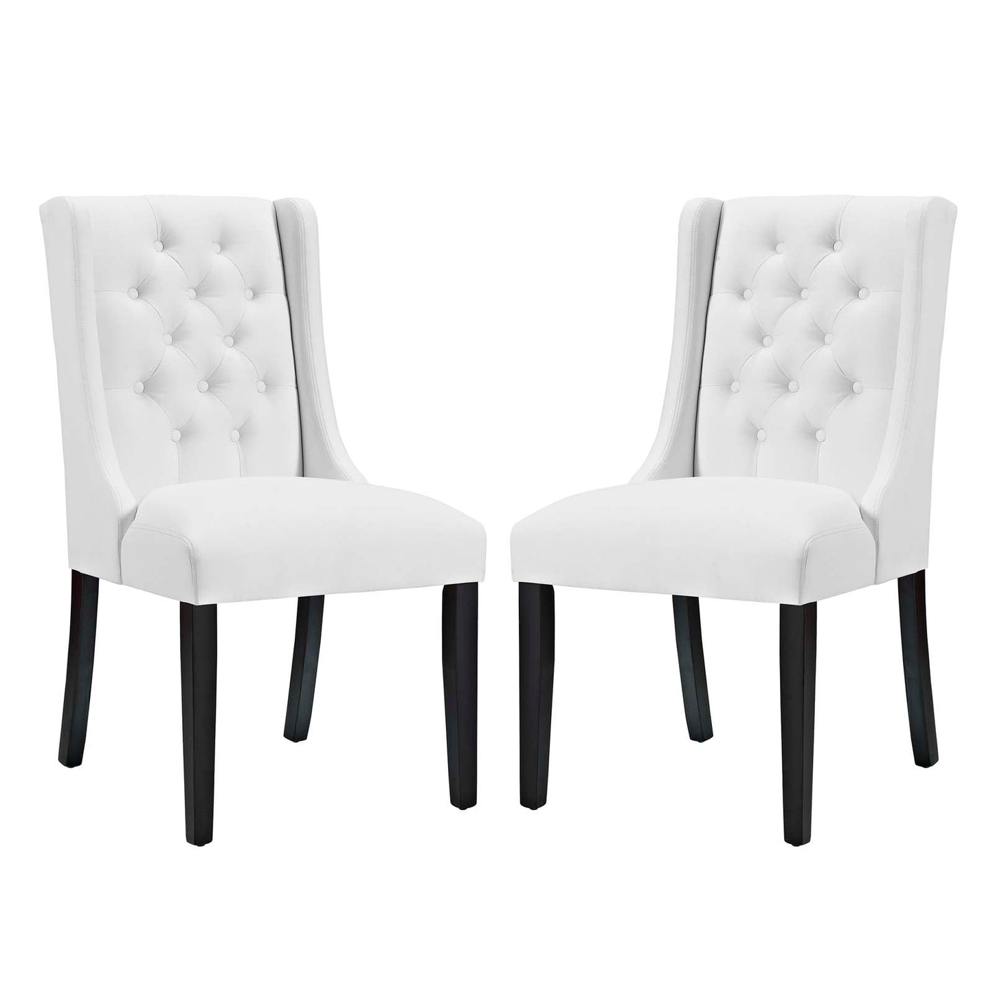 Baronet Vinyl Dining Chair Set of 2 by Modway