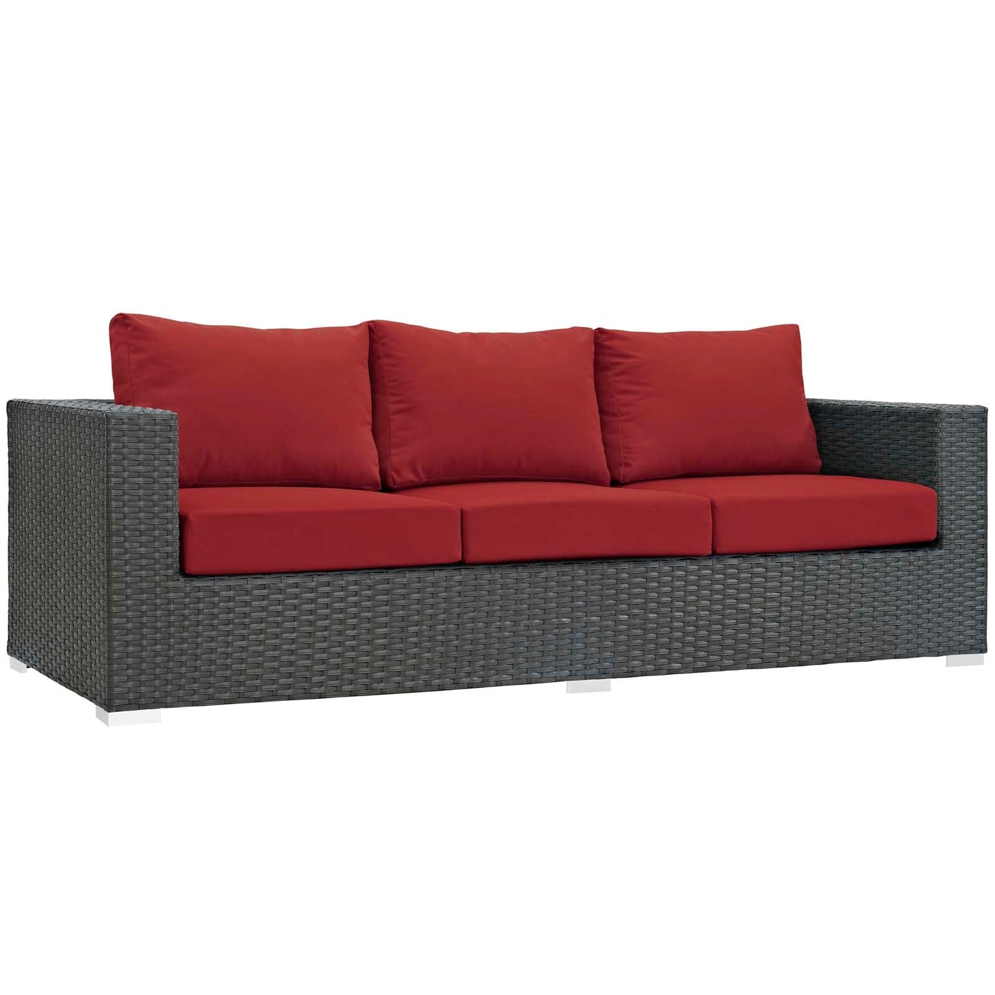 Sojourn 3 Piece Outdoor Patio Sunbrella¨ Sectional Set by Modway